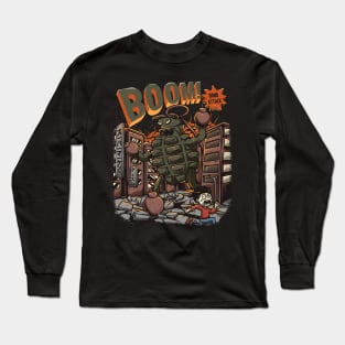 boom attack on the city Long Sleeve T-Shirt